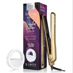 Glister 1.25" Paradise After Dark Flat Iron W/ Selfie Ring ~ NWT